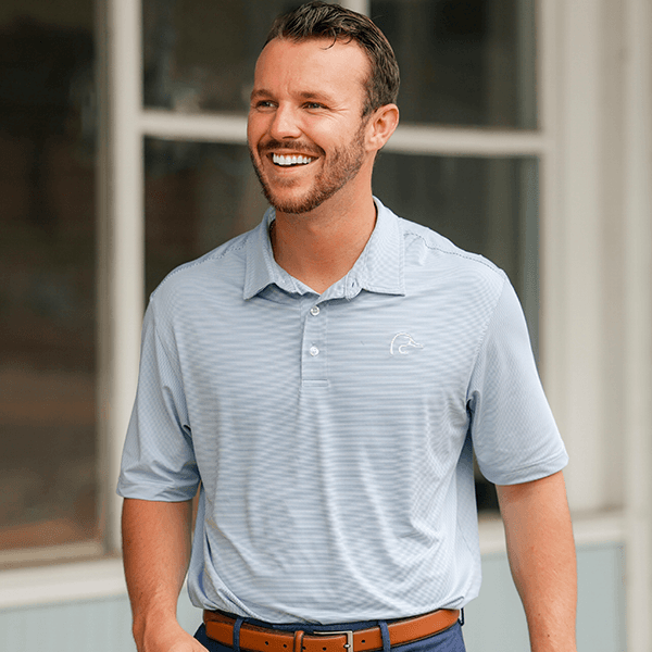 DU Pinstripe Polo